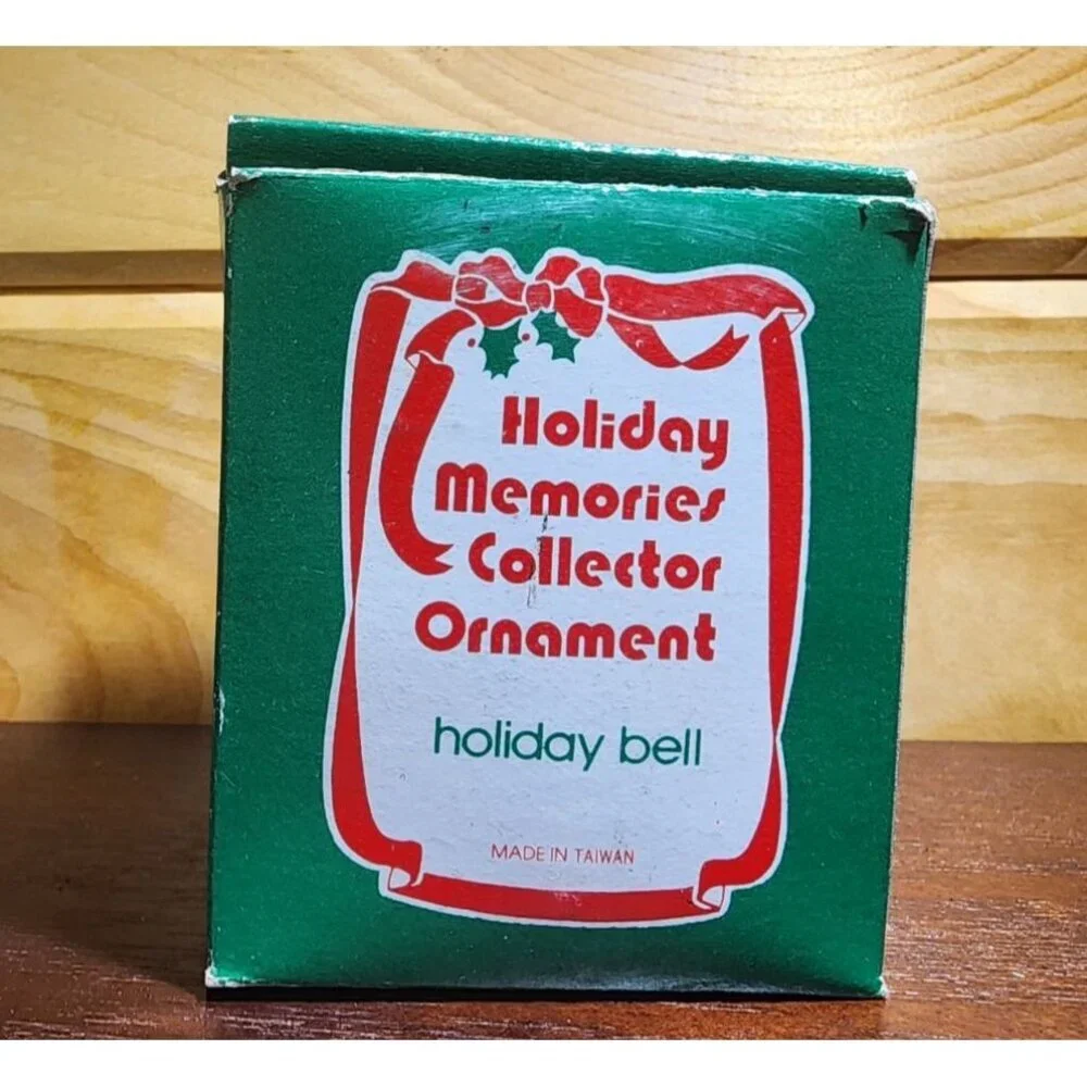 Vintage Olde Holiday Memories Collector Christmas Ornament Bell Santa